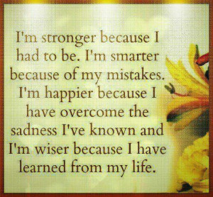 Stronger happier wiser