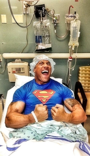 Superman Dwayne Johnson Hospitalized
