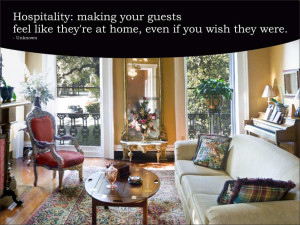 Hospitality: making your guests feel like they’re at home, even if ...