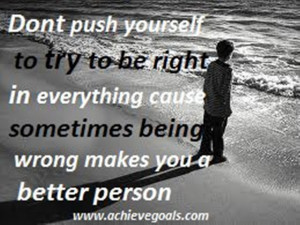Don't push yourself ...