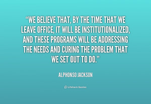 Quotes by Alphonso Jackson