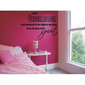 cheerleader..spirit Wall art vinyl decals letters love bedroom wall ...
