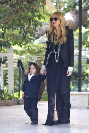 EXCLUSIVE* Rachel Zoe takes newborn son Kai out on a Family Outing