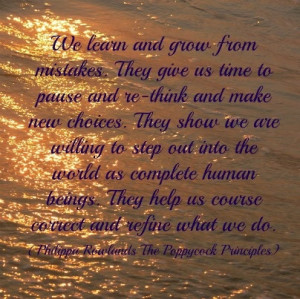 Growing from mistakes