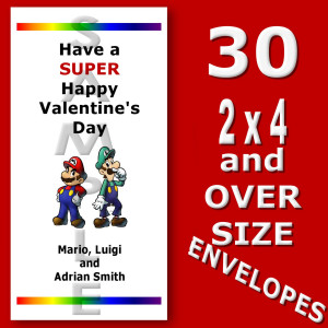 mario valentine cards