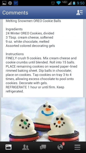 Melted Snowman cookies