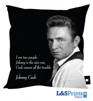 Johnny Cash Quote' Cushion