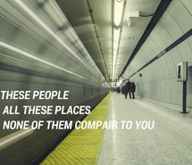 ... people, places, quote, quotes, subway, travel, grunge quote, compair