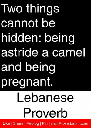 ... camel and being pregnant. - Lebanese Proverb #proverbs #quotes