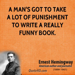 Ernest Hemingway Funny Quotes | QuoteHD