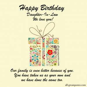 ... - All , Birthday Cards - Daughter-In-Law on May 24, 2014 by admin