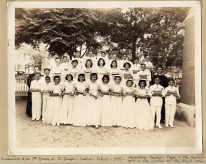 Not-So-) Wordless Wednesday: Mom's 7th Grade Graduation, 1941
