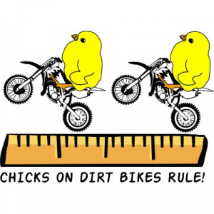 Chicks On Dirt Bikes Motocross Funny Shirt from Zazzle.com