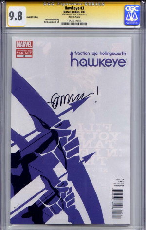 Hawkeye #7 CGC 9.6 s/s Matt Fraction