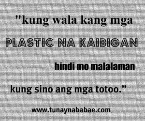 Plastic Na Kaibigan Quotes Tagalog