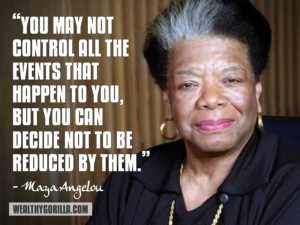 Maya Angelou Inspirational Quote