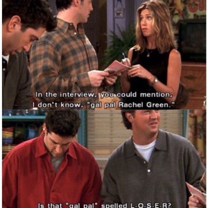 Funny Quotes From Old Tv Shows ~ Friends tv show Funny quotes | Old TV ...