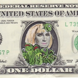 noticing her bizarre resemblance to George Washington, artist Craig ...