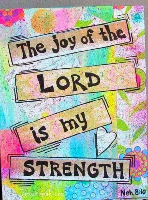 Bible Inspiration Quotes: The Joy of The Lord is My Strength