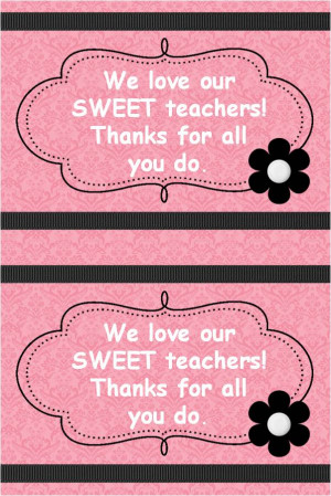 to go with a little baggy of hershey s kisses