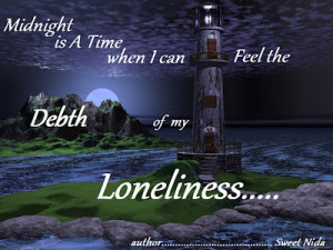 Deep Down in Loneliness Quote | Sweet Nida
