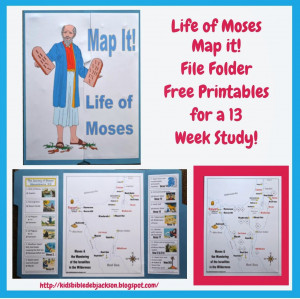 ... folder life of moses map it each week for the entire moses quarter the