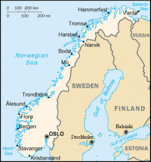 Where Is the Scandinavian Peninsula On a Map