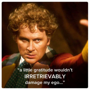 Sixth Doctor (Colin Baker) | 11 Best Quotes Of The First 11 Doctors