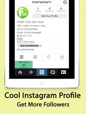Cool Instagram Bio With Emoji App shopper: font infinity pro ...