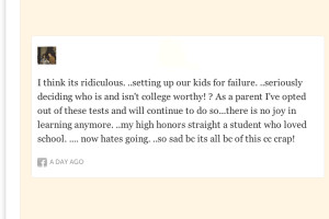 ... Common Core, we asked readers to respond on Facebook, Twitter, or our