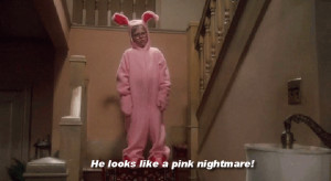 Mr. Parker : “He looks like a pink nightmare!”