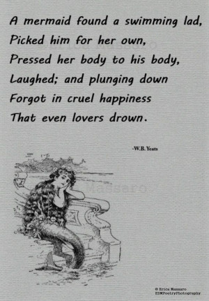 The Mermaid-William Butler Yeats Poem, Vintage Mermaid ...