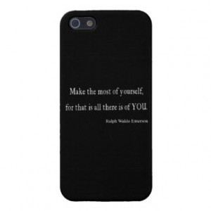 Vintage Emerson Inspirational Quote - Customizable iPhone 5 Case