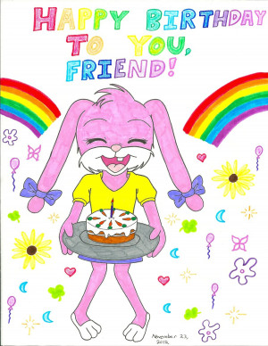 Babs Bunny Says HAPPY BIRTHDAY!!!! by SuperMarioShippuden