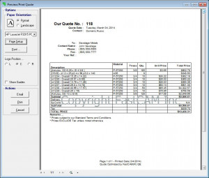 OPTIMIZED PROCESSING QUOTES