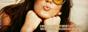 Wise Girl Kisses Facebook Cover