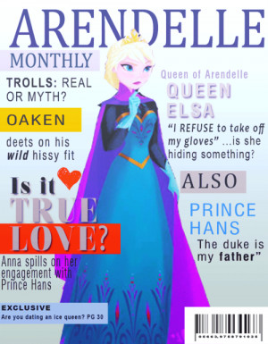 funny disney magazine frozen Tabloid disney frozen elsa