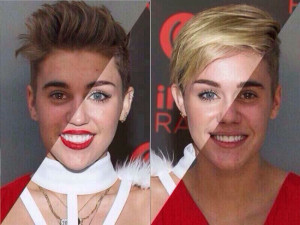 And so it begins… Justin Bieber turns into Miley Cyrus