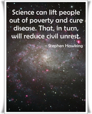 Stephen Hawking Quotes on Love for Science