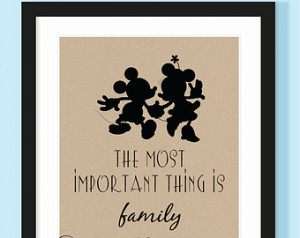 Mickey and Minnie Walt Disney Quote Typographic Print - 11x14 - Most ...