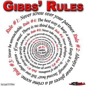 GIBBS' RULES Spiral Design from http://Store.NCISfanatic.com