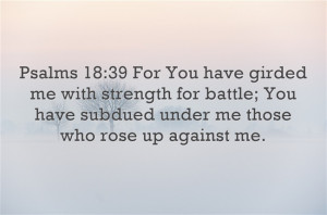 Bible verses about being a warrior