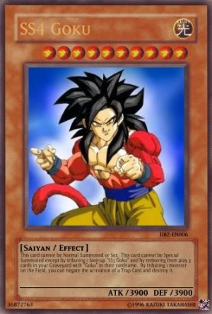 SS4 Goku Yugioh Card Image