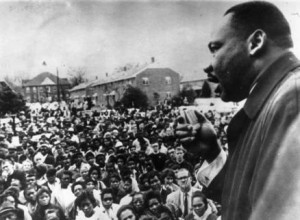 ... King and the use of non-violence to achieve civil rights objectives