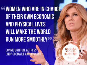 Connie Britton, Actress and UNDP Goodwill Ambassador