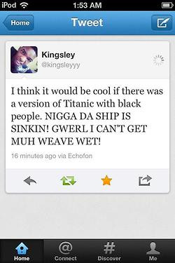 LOL kingsley funny quote dope true lmao twitter black titanic swagg ...