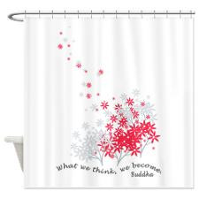 Buddha Quotes - Think Shower Curtain for