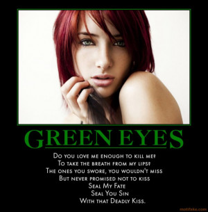 Quotes About Green Eyes