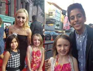 Peyton List and Karan Brar from the hit show Jessie walked the carpet!