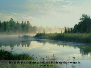 Summer Serenity With Bible Verse Photograph